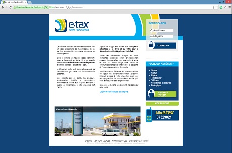 e-t@x : le nouveau portail fiscal du Gabon