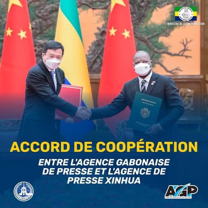 Signature d’un Accord de Coopération entre l’Agence Gabonaise de Presse et l’Agence de Presse Xinhua